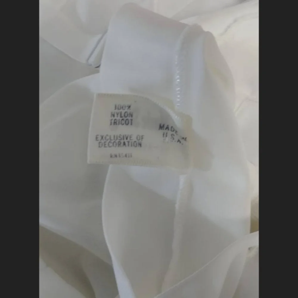 Vintage Movie Star‎ White Nylon Slip
